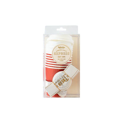 NORTH POLE EXPRESS MINI PAPER COFFEE CUPS 8CT  $11.49