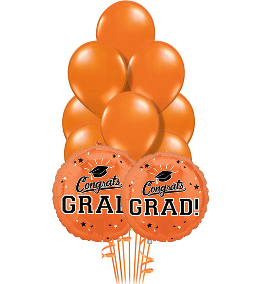 Orange Grad Bouquet 11pc