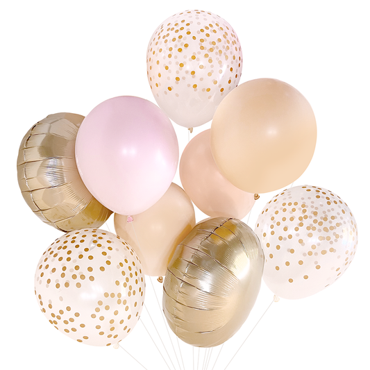 Blush & Gold Balloon Bouquet