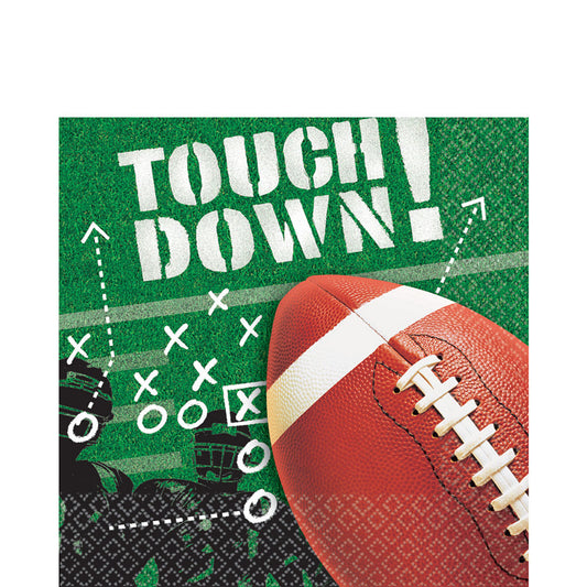 Football Frenzy Sports Lunch Napkins 100ct
