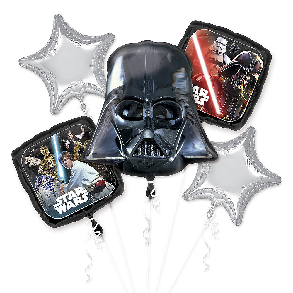 Star Wars Dark Vador Balloon Bouquet 5pc.