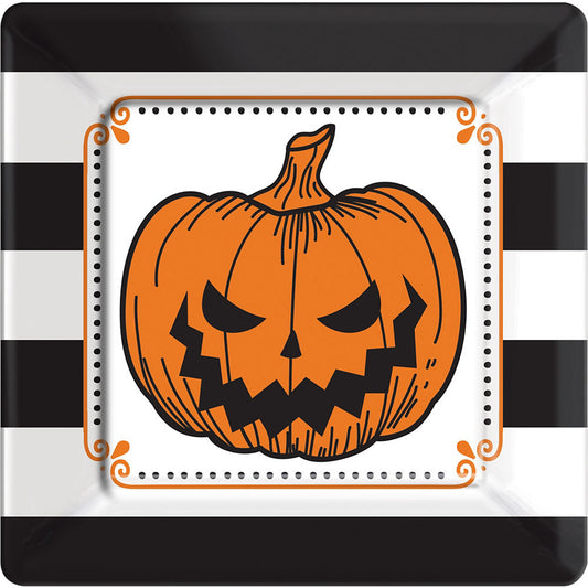 Hallows' Eve Square Dinner Plates 18ct