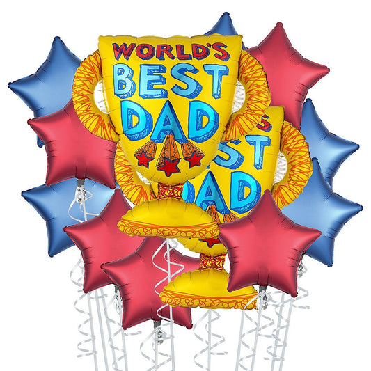 Trophy Dad Father's Day Balloon Bouquet, 12pc*