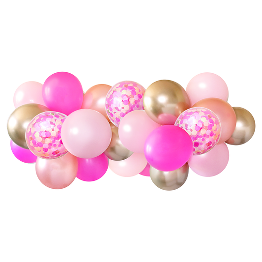 DIY Balloon Garland Kit- Pink Party - 5ft