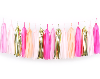 Pink Party Tassel Garland Kit