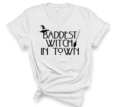 Baddest Witch Bella White & Black Shirt Option