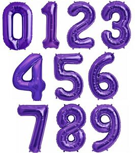Purple 34" Number Balloon