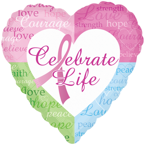 Celebrate Life Heart Balloon