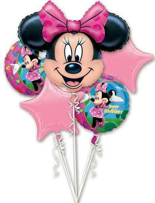 Minnie Balloon Bouquet 5pc