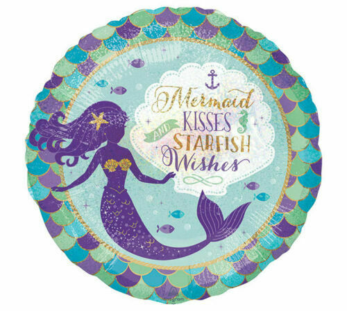 Mermaid Kisses Starfish Wishes Balloon, 18"