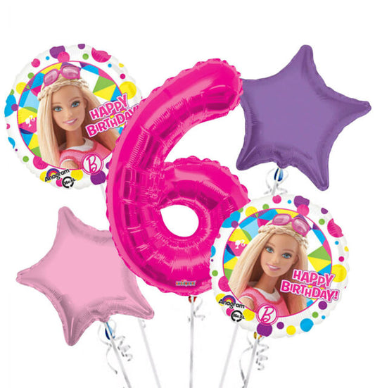 Barbie Balloon Bouquet 5pc.