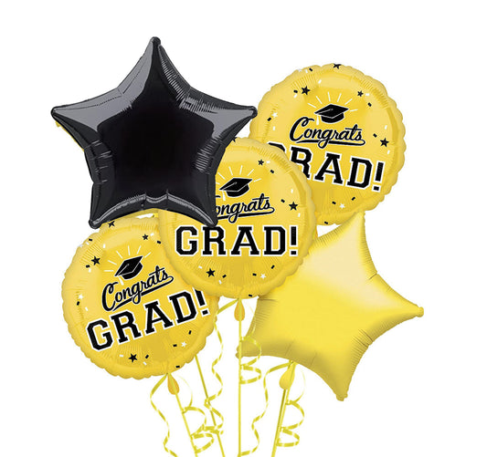 Congrats Grad Yellow Bouquet 5pc