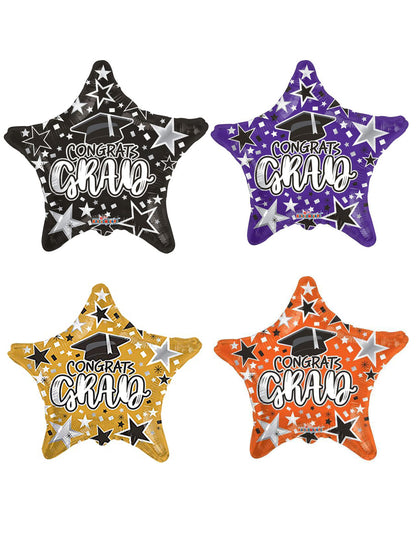 Congrats Grad Star 18'' Balloon *