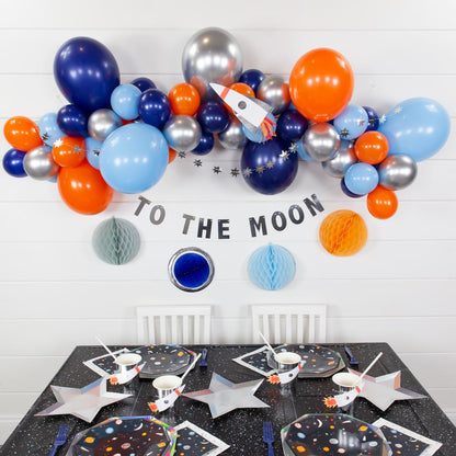 OUTER SPACE BALLOON GARLAND KIT 6FT( TO GO NO INSTALL)