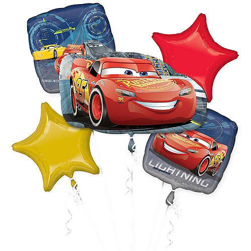 Cars Balloon Bouquet 5pc