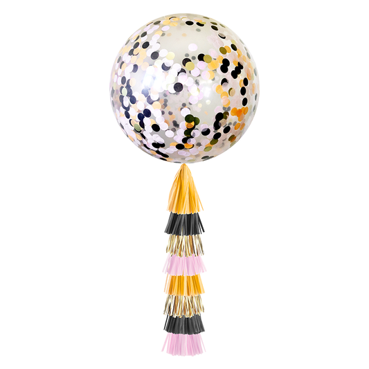 Giant Balloon with Tassels-Halloween Confetti