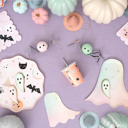 Pastel Halloween Dinner Plates, Meri Meri (8 Count)