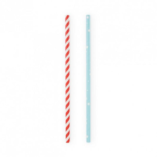 Assorted Stars and Stripes Straws: