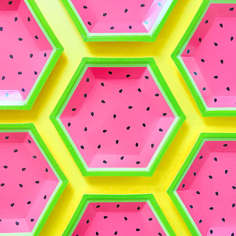 Watermelon Paper Plates