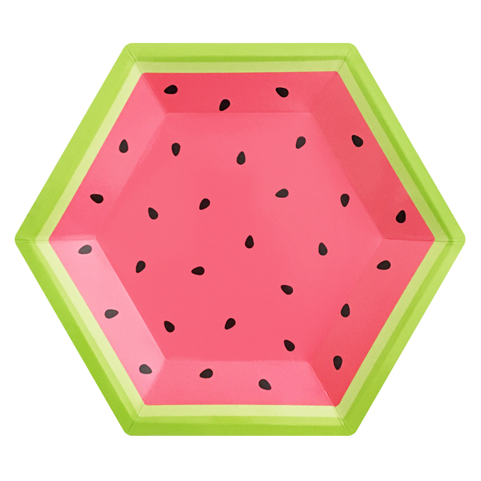 Watermelon Paper Plates