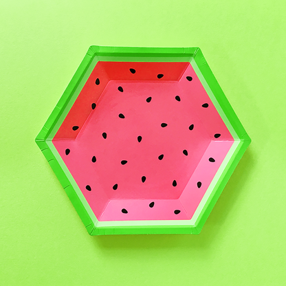 Watermelon Paper Plates