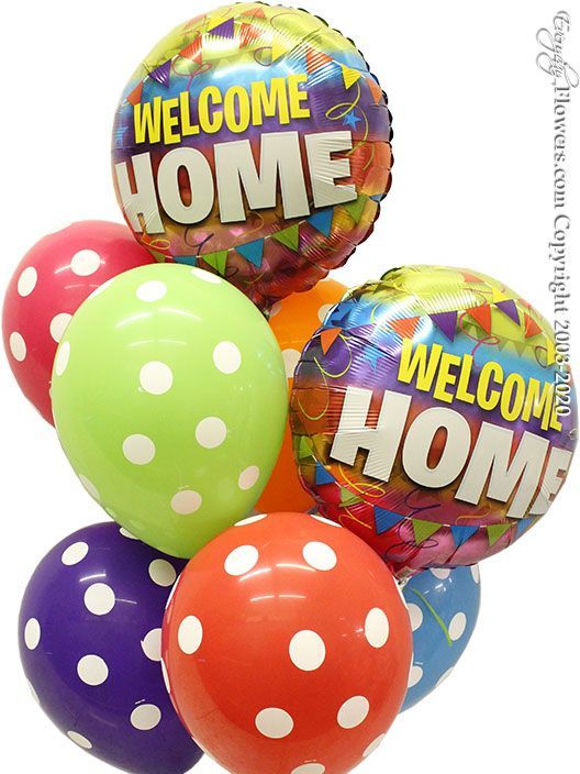 Welcome Home Polka Dot Latex Bouquet Set